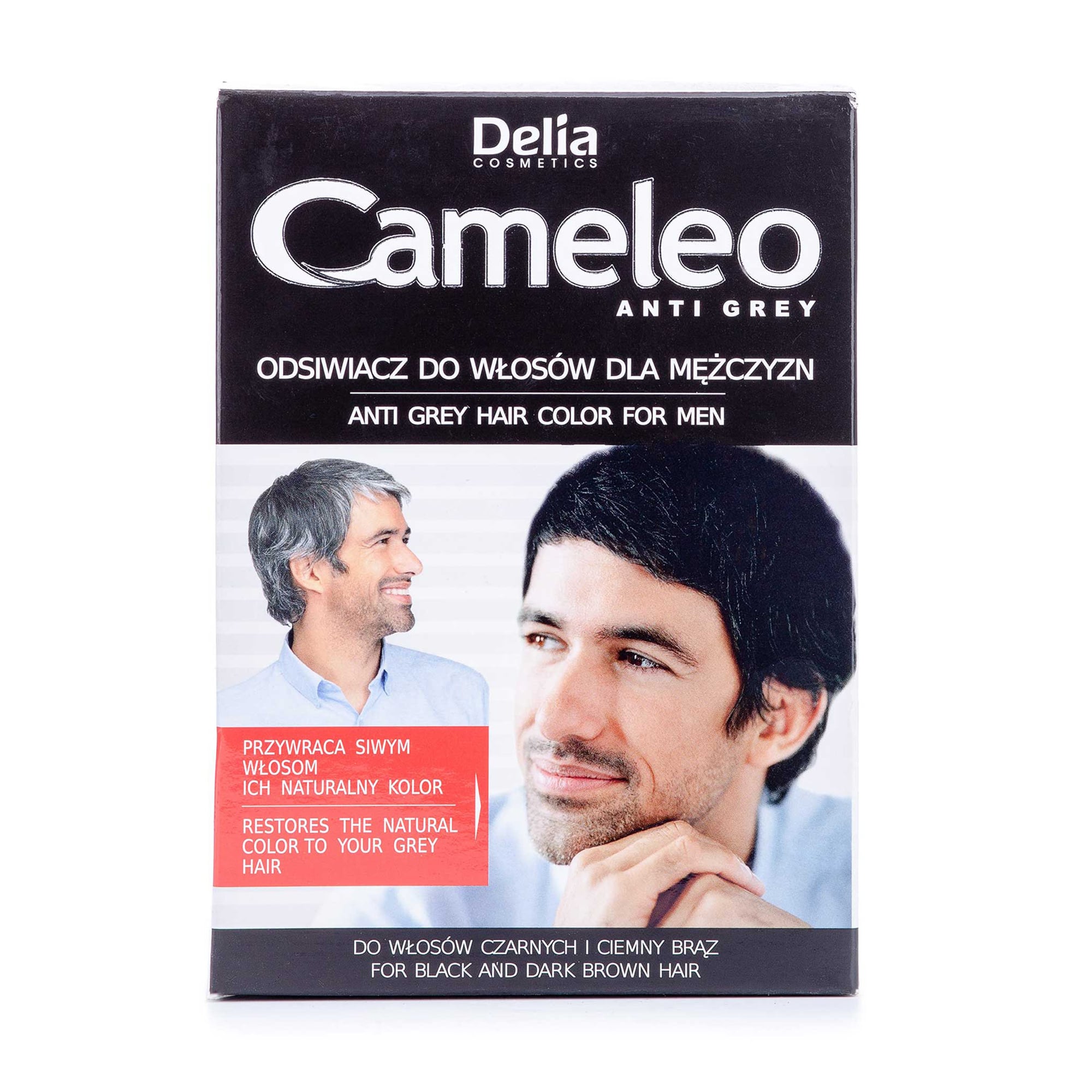 Уцінка! Чоловіча фарба для волосся Delia Cosmetics Cameleo Men Anti Grey Hair Color For Men Dark Brown, 30 мл